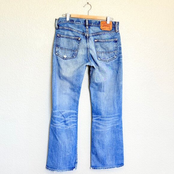VTG Y2K Heavy Ounce Men's Relaxed Straight Leg Button Fly Jeans Size 32/32 - Picture 2 of 15